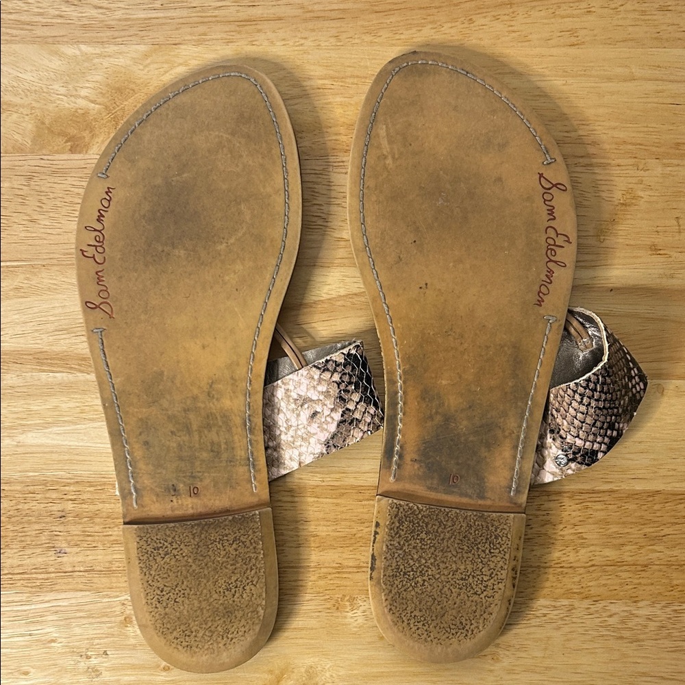 Sam Edelman Snakeskin and Brown Sandals - Picture 4 of 7